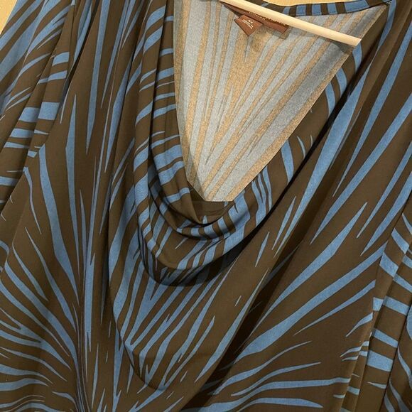 Dana Buchman Blue Pullover Blouse - Picture 4 of 7